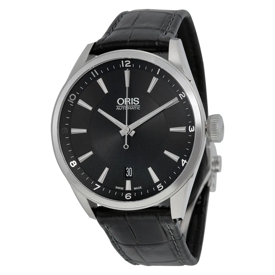 Oris Artix Automatic Black Dial Black Leather Men's Watch 733-7713-4034LS 01 733 7713 4034-07 5 19 81FC