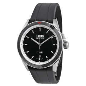 Oris Artix GT Day Date Black Dial Automatic Rubber Strap Men's Watch 735-7662-4154RS 01 735 7662 4154-07 4 21 20FC