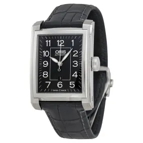 Oris Automatic Black Dial Black Leather Men's Watch 561-7657-4034LS 01 561 7657 4034-07 5 21 71FC