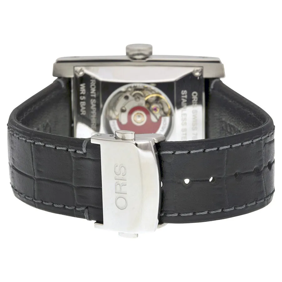 Oris Automatic Black Dial Black Leather Men's Watch 561-7657-4034LS 01 561 7657 4034-07 5 21 71FC