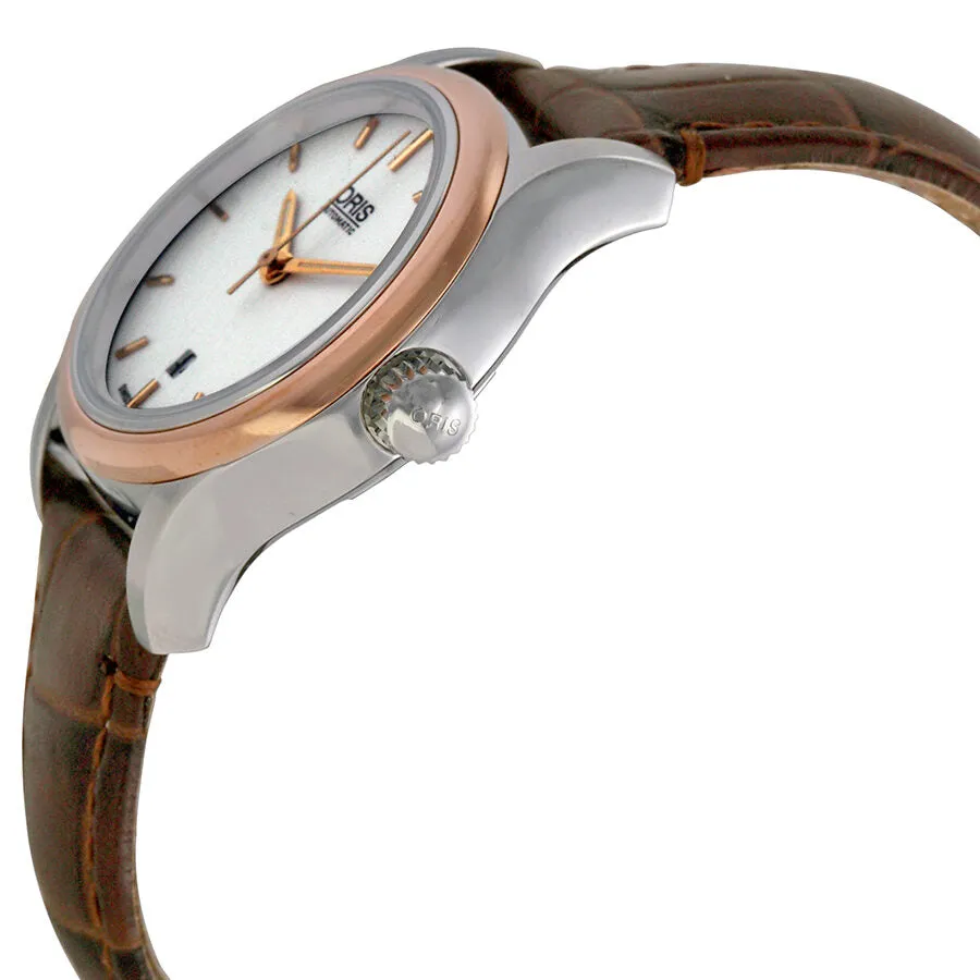 Oris Classic Date White Dial Brown Leather Ladies Watch 561-7650-4351LS 01 561 7650 4351 07 5 14 10