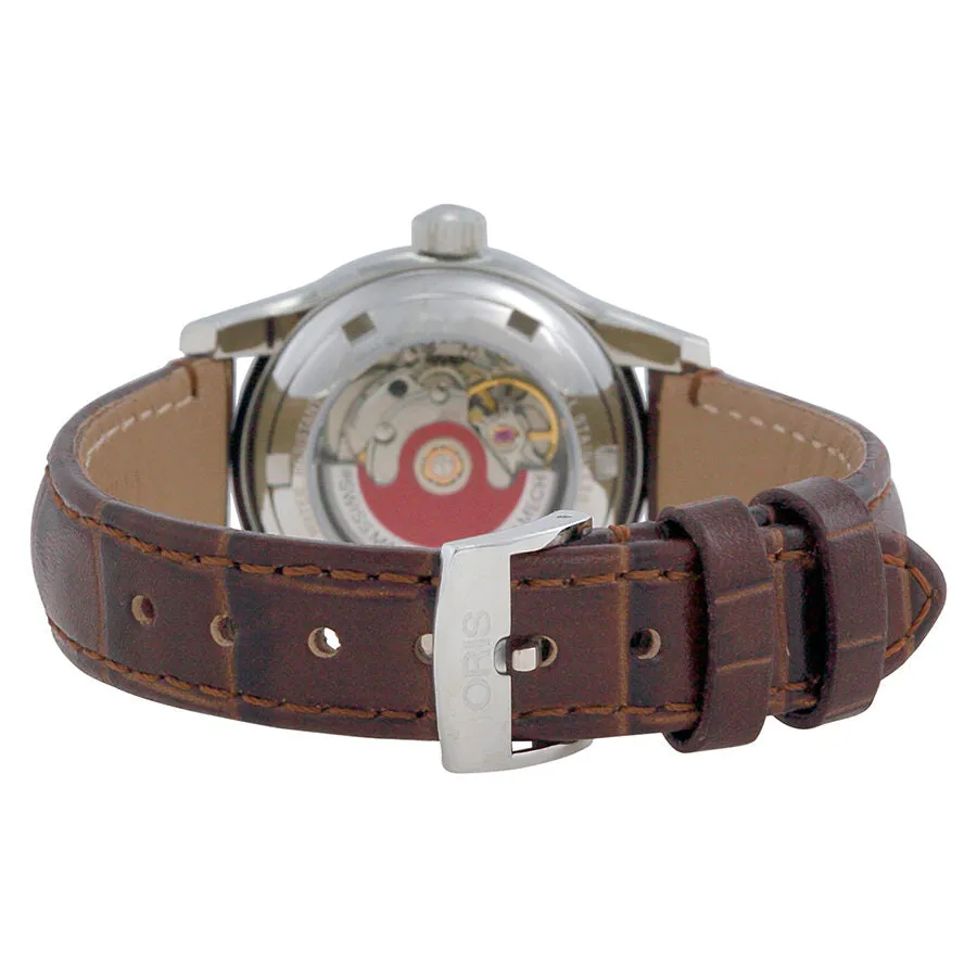 Oris Classic Date White Dial Brown Leather Ladies Watch 561-7650-4351LS 01 561 7650 4351 07 5 14 10