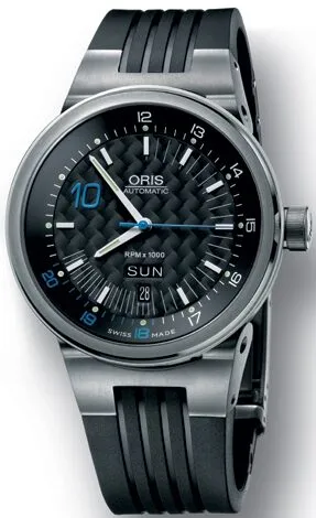 Oris Nico Rosberg Black Dial Black Rubber Men's Watch 63575867184SET 635-7586-7184SET