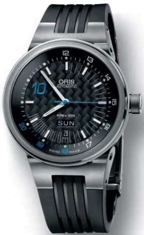 Oris Nico Rosberg Black Dial Black Rubber Men's Watch 63575867184SET 635-7586-7184SET