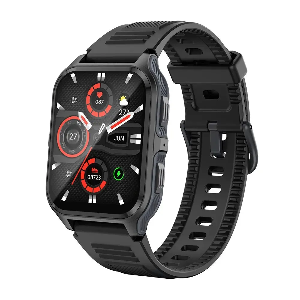 Outdoor Military Smart Watch for Men - Bluetooth Call Smartwatch for Xiaomi, Android, and iOS, IP68 Waterproof Fitness Watch