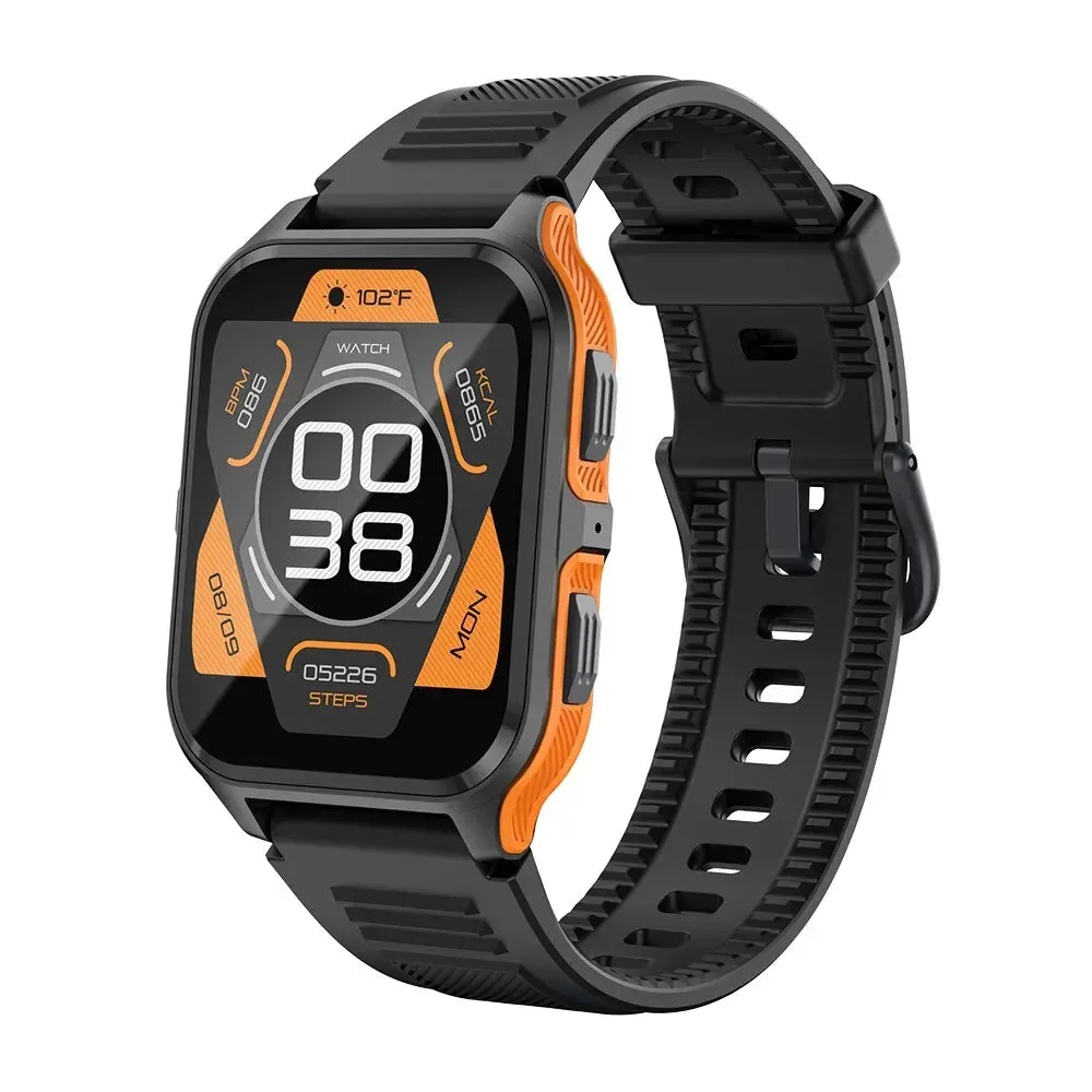 Outdoor Military Smart Watch for Men - Bluetooth Call Smartwatch for Xiaomi, Android, and iOS, IP68 Waterproof Fitness Watch