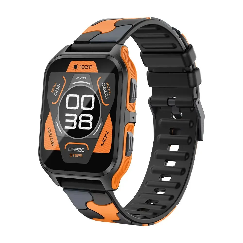 Outdoor Military Smart Watch for Men - Bluetooth Call Smartwatch for Xiaomi, Android, and iOS, IP68 Waterproof Fitness Watch