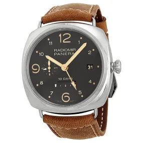 Panerai Radiomir Brown Dial Brown Leather Men's Watch PAM00391