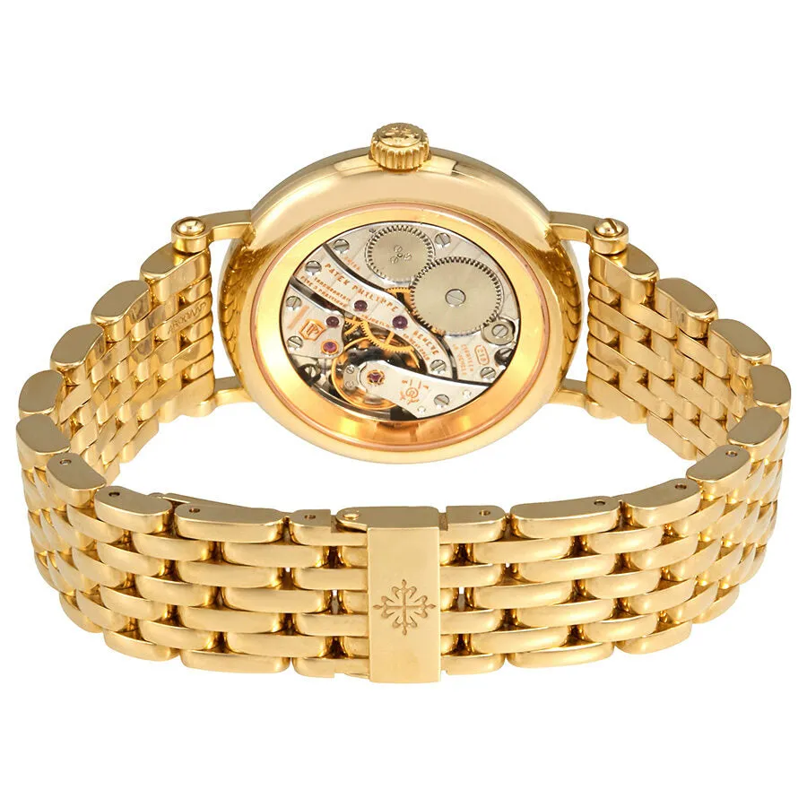 Patek Philippe Hand Wound Complications Silvery-White Dial Ladies Watch 7121/1J