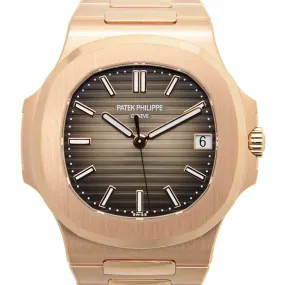 Patek Philippe Nautilus Brown Dial 18K Rose Gold Automatic Men's Watch 5711-1R-001
