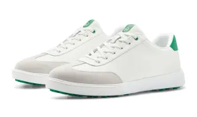 Peter Millar Men's Drift Leather Hybrid Course Shoes - White/Fairway