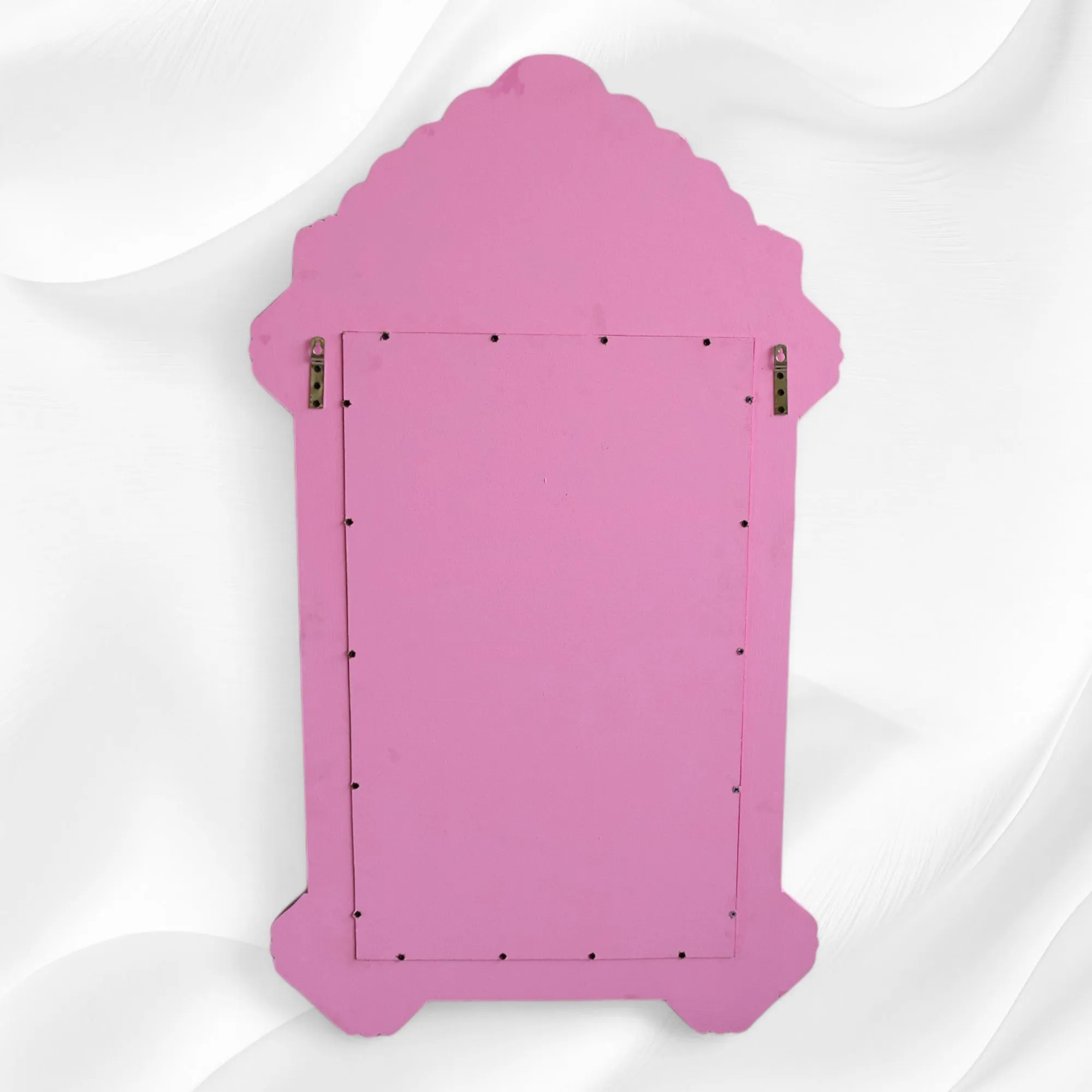 Pink Mother Of Pearl Inlaid Parrot Mirror