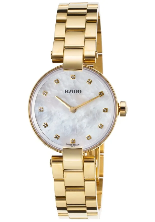 Rado Couple White Mother of Pearl Diamond Dial Ladies Watch R22857923