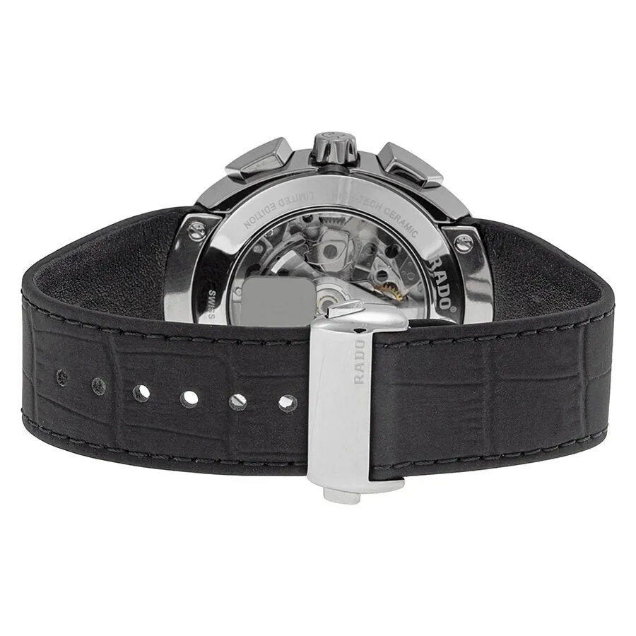 Rado D-Star Automatic Black Dial Black Leather Men's Watch R15556155