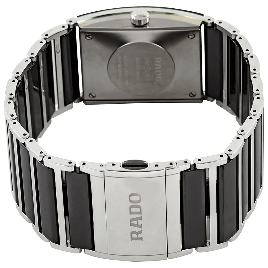 Rado Integral Black Dial Ladies Two Tone Watch R20853702