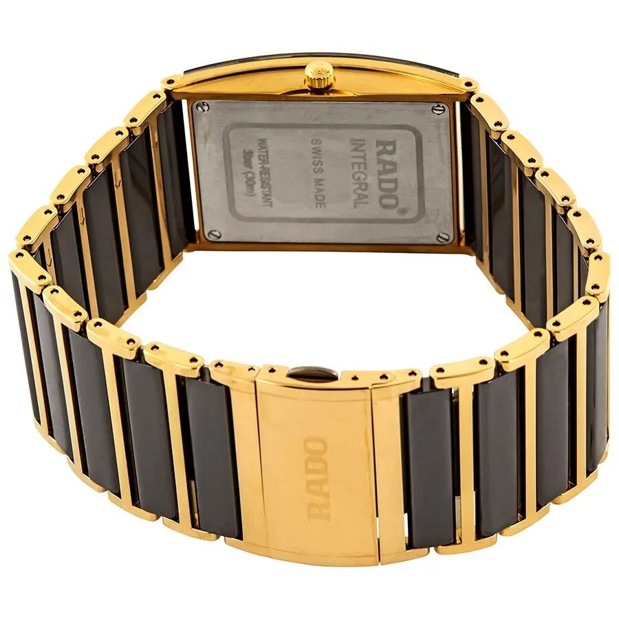 Rado Integral XL Black Dial Men's Two Tone Watch R20862752