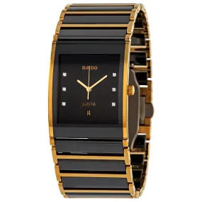 Rado Integral XL Black Dial Men's Two Tone Watch R20862752