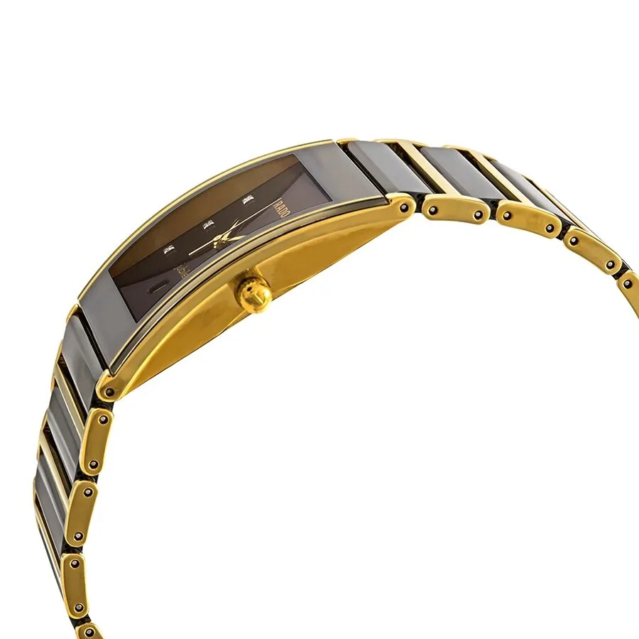 Rado Integral XL Black Dial Men's Two Tone Watch R20862752