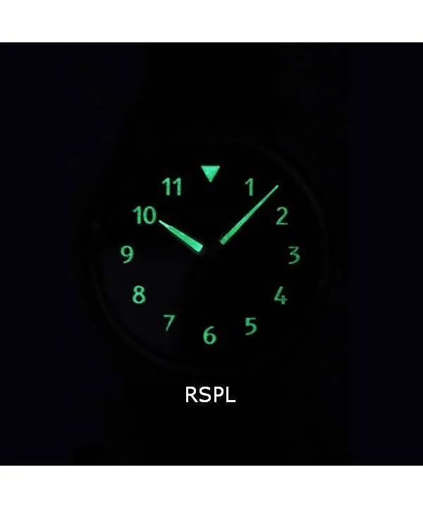 Ratio Skysurfer Pilot Black Textured Dial Leather Automatic RTS303 200M Mens Watch