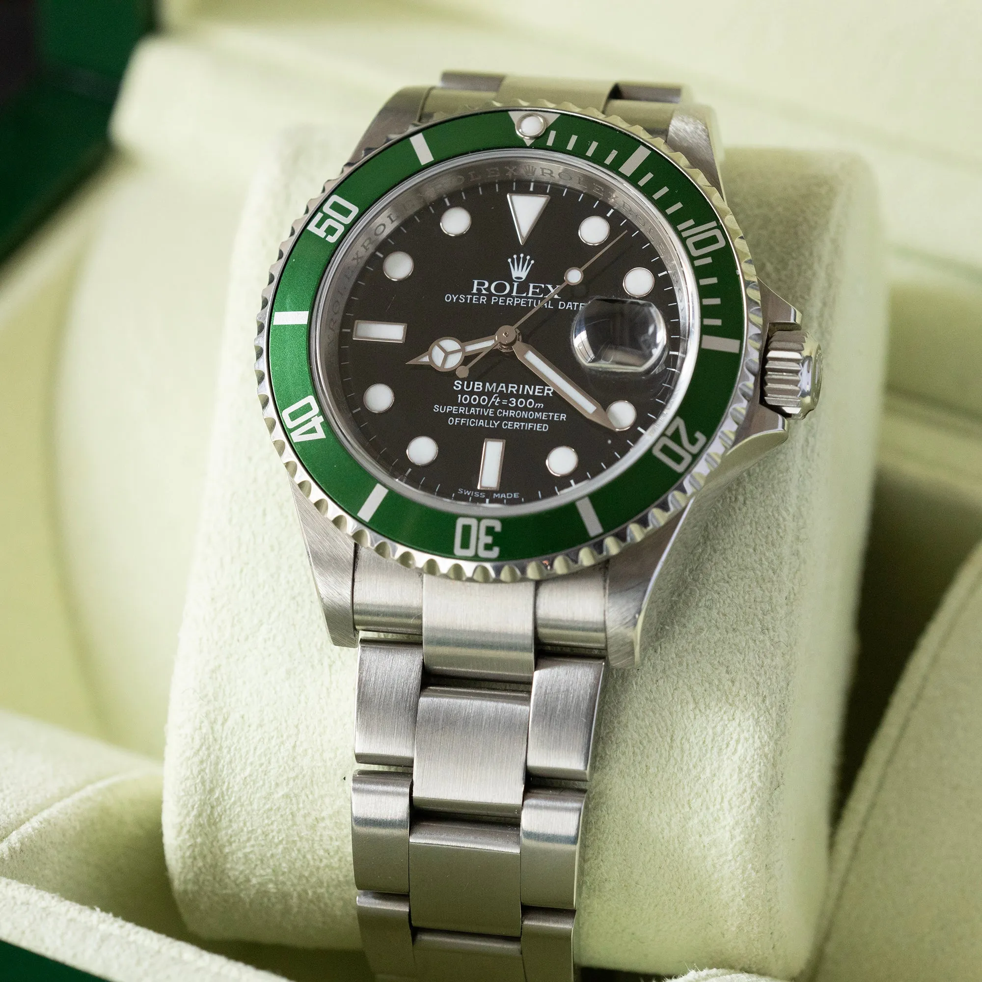 Rolex - 2008 Submariner 'Kermit' 16610LV