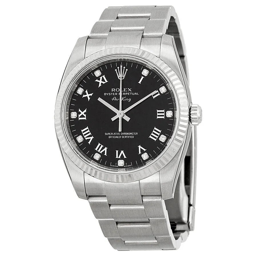 Rolex Air King Black Dial Stainless Steel Oyster Bracelet Automatic Men's Watch 114234BKRDO