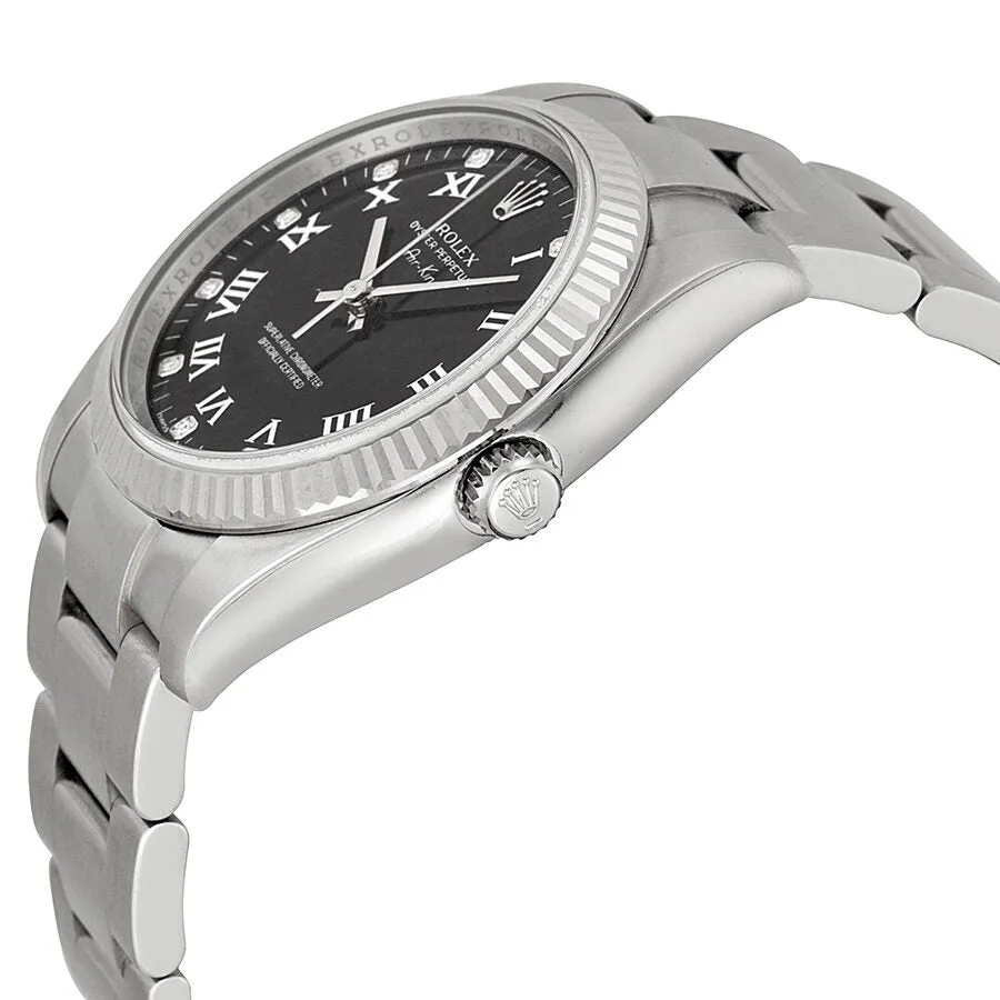 Rolex Air King Black Dial Stainless Steel Oyster Bracelet Automatic Men's Watch 114234BKRDO