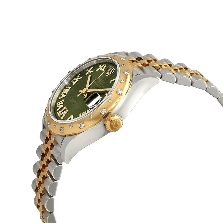 Rolex Datejust 31 Olive Green Dial Automatic Ladies Steel and 18kt Yellow Gold Jubilee Watch 278343GNRDJ