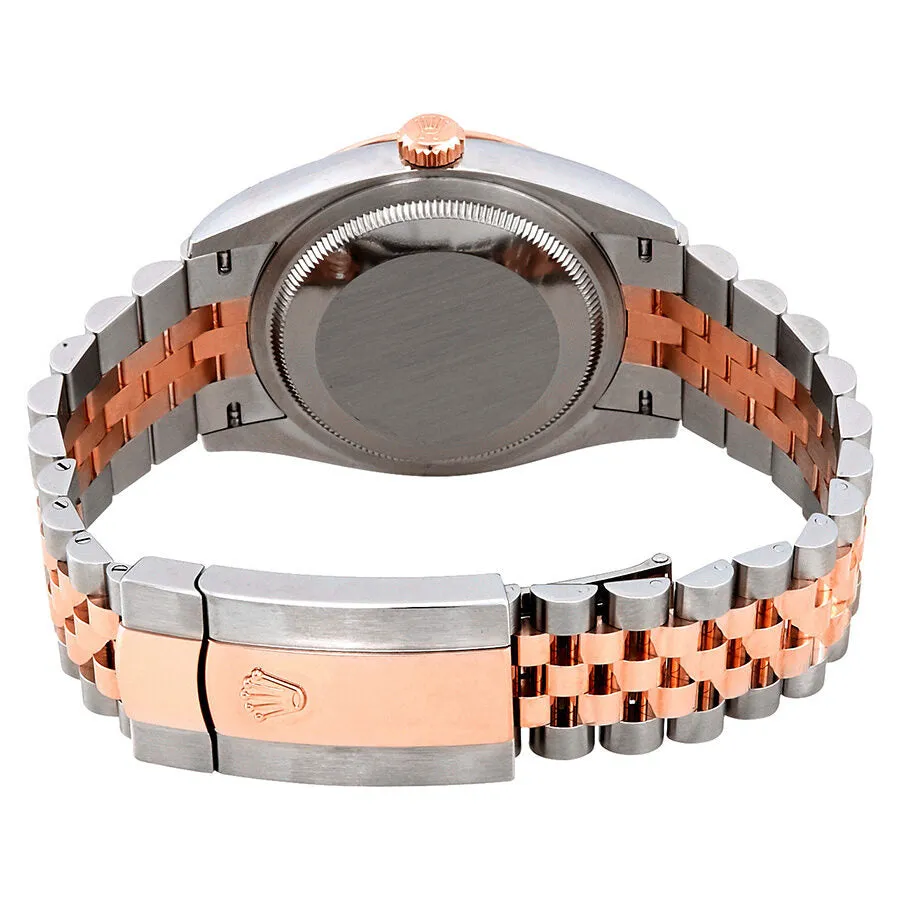 Rolex Datejust 36 Dark Rhodium Diamond Dial Steel and 18kt Everose Gold Jubilee Watch 126231DRRDJ
