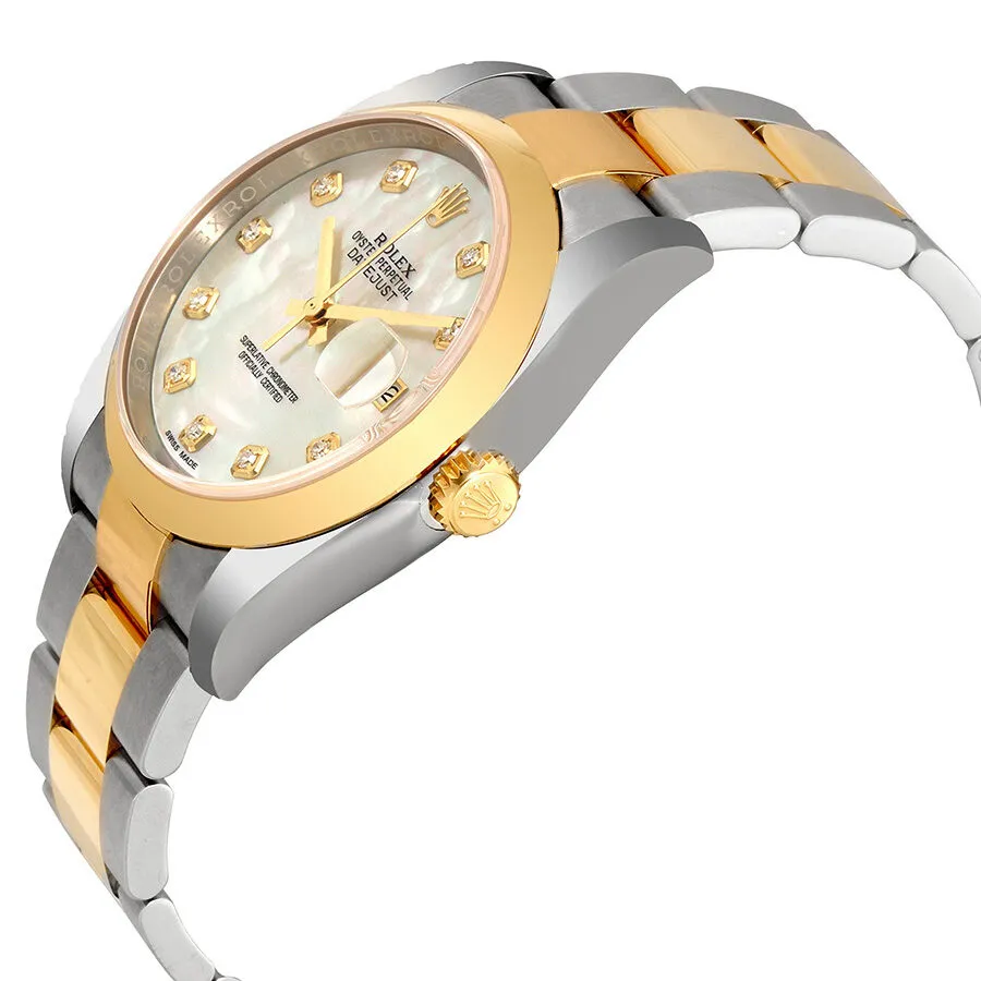 Rolex Datejust 36 Mother of Pearl Dial Stainless Steel and 18K Yellow Gold Oyster Bracelet Automatic Men's Watch 116203MDO