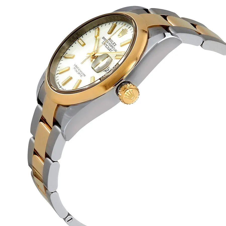 Rolex Datejust 36 White Dial Automatic Men's Steel and 18k Yellow Gold Oyster Watch 126203WSO