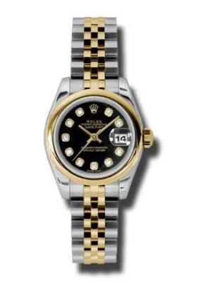 Rolex Datejust Automatic Stainless Steel 18kt Yellow Gold Jubilee Ladies Watch 179163BKDJ
