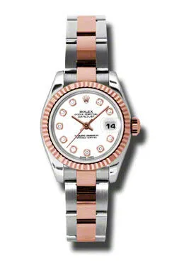 Rolex Datejust Automatic Stainless Steel and 18kt Rose Gold Ladies Watch 179171WDO