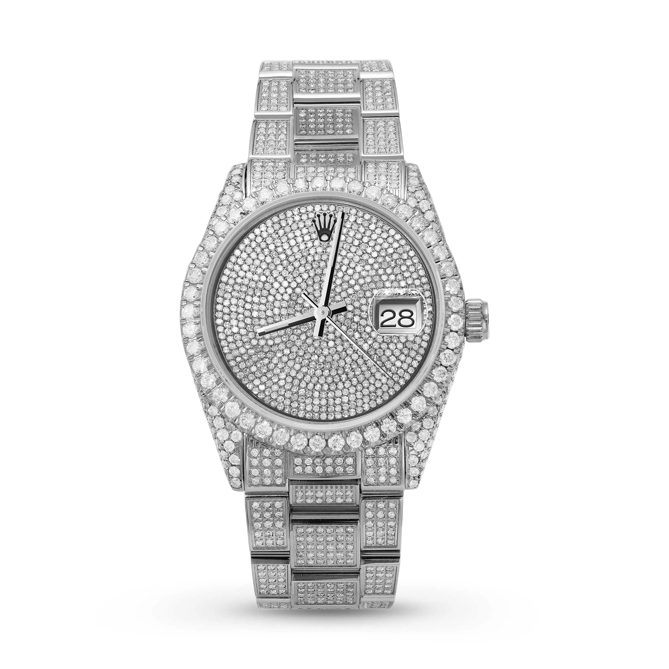 Rolex Datejust Diamond Bezel Watch 36mm Diamond Dial | 11.10ct