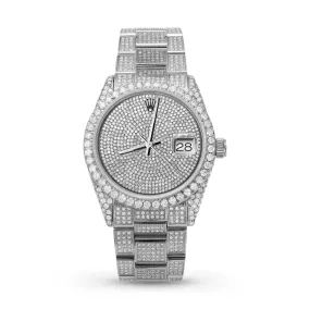Rolex Datejust Diamond Bezel Watch 36mm Diamond Dial | 11.10ct