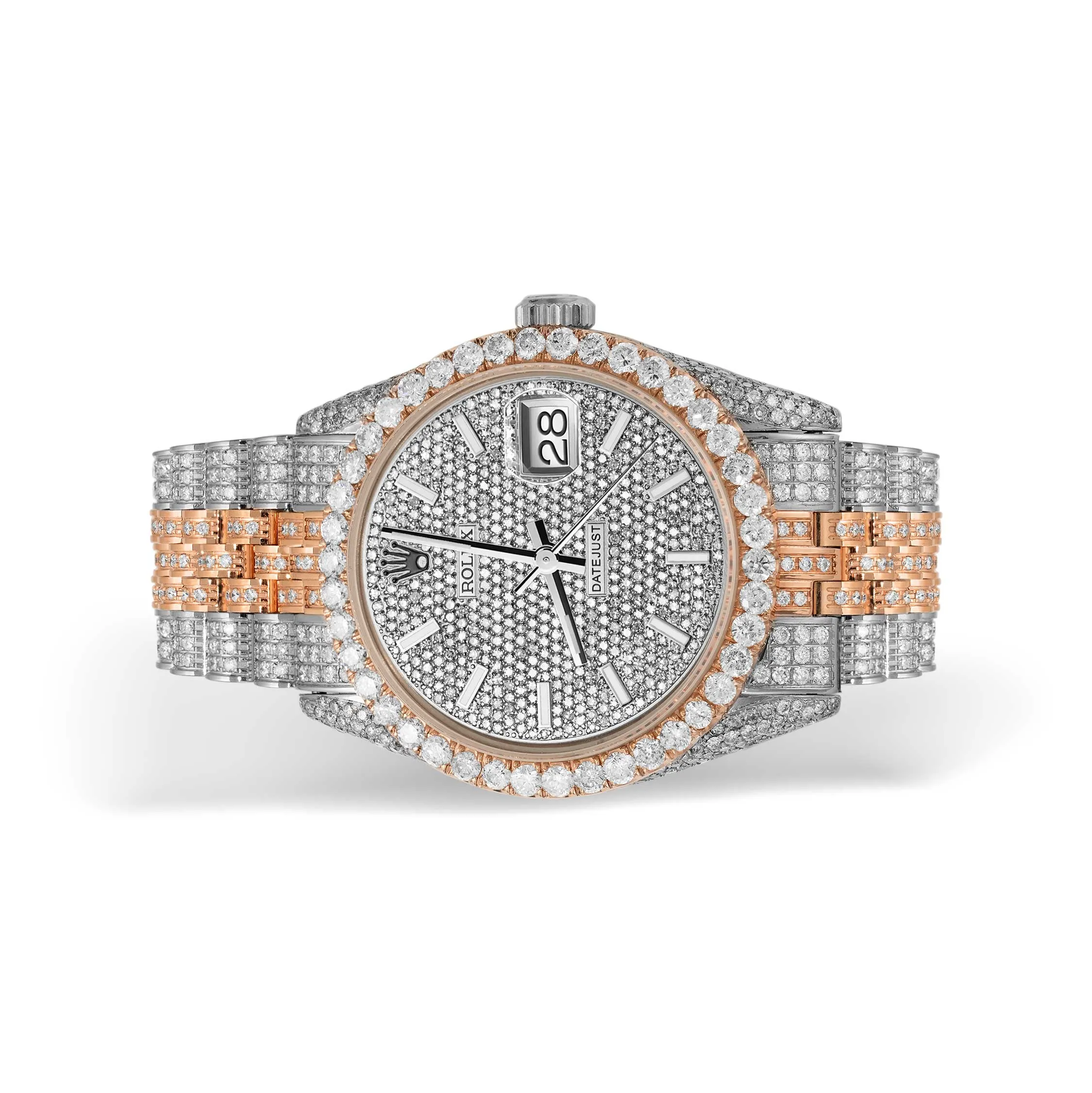 Rolex Datejust Diamond Bezel Watch 36mm Mother of Pearl Dial | 13.10ct