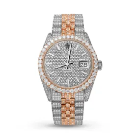 Rolex Datejust Diamond Bezel Watch 36mm Mother of Pearl Dial | 13.10ct