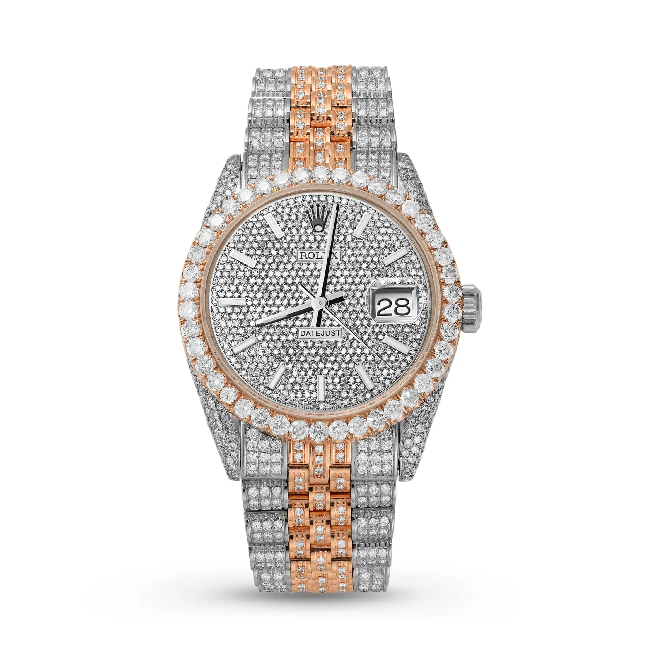 Rolex Datejust Diamond Bezel Watch 36mm Mother of Pearl Dial | 13.10ct