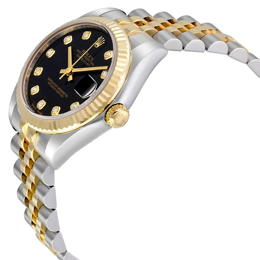 Rolex Datejust Lady 31 Black Dial Stainless Steel and 18K Yellow Gold Jubilee Bracelet Automatic Watch 178273BKDJ