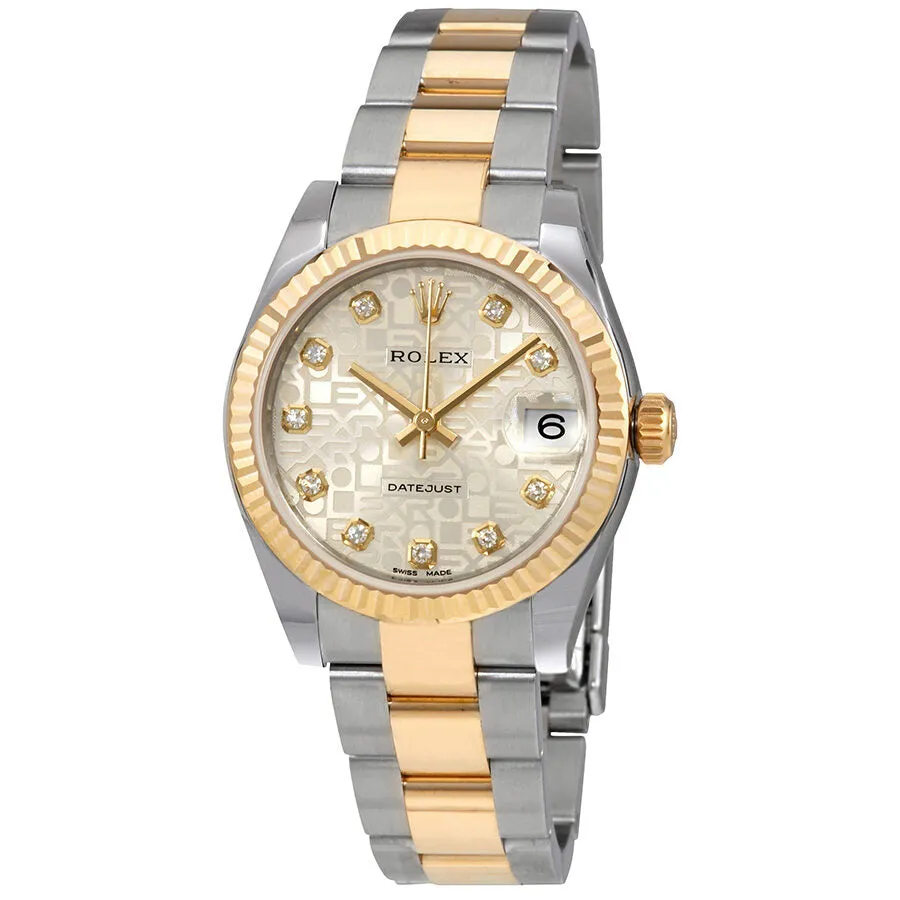 Rolex Datejust Lady 31 Silver Dial Stainless Steel and 18K Yellow Gold Oyster Bracelet Automatic Watch 178273SJDO