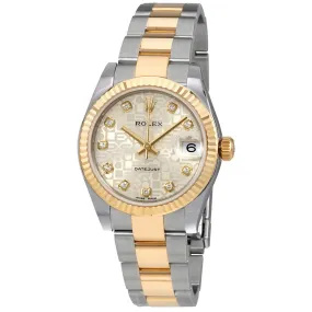 Rolex Datejust Lady 31 Silver Dial Stainless Steel and 18K Yellow Gold Oyster Bracelet Automatic Watch 178273SJDO