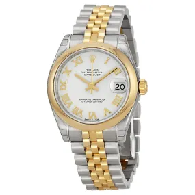 Rolex Datejust Lady 31 White Dial Stainless Steel and 18K Yellow Gold Jubilee Bracelet Automatic Watch 178243WRJ