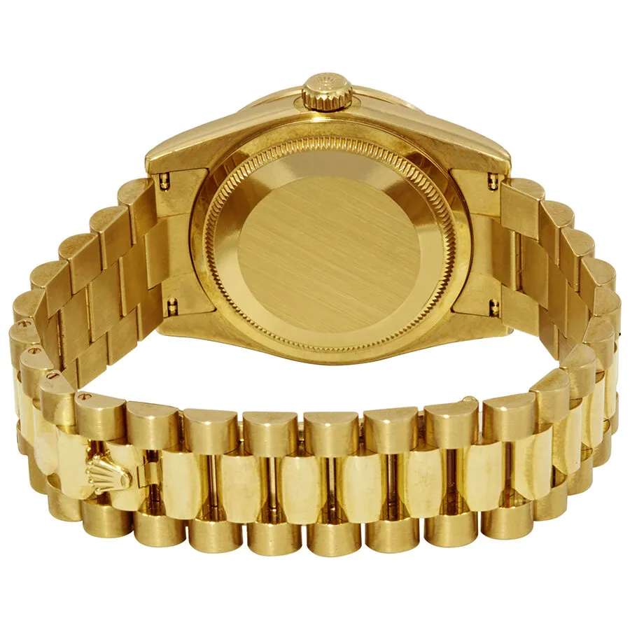 Rolex Day-Date Chocolate Bulls Eye Diamond Dial Automatic Men's 18kt Yellow Gold President Watch 118398CHBEDP