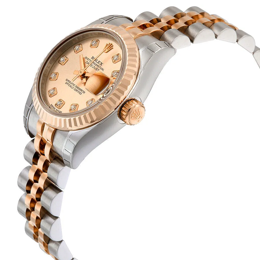 Rolex Lady Datejust 26 Pink Dial Stainless Steel and 18K Everose Gold Jubilee Bracelet Automatic Watch 179171PDJ