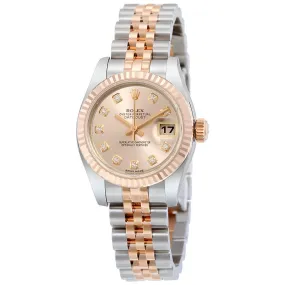 Rolex Lady Datejust 26 Pink Dial Stainless Steel and 18K Everose Gold Jubilee Bracelet Automatic Watch 179171PDJ