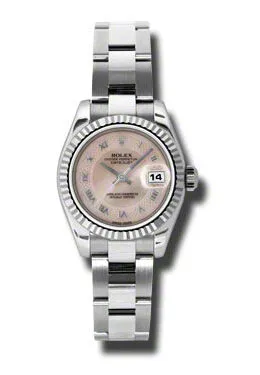 Rolex Lady Datejust 26 Pink Mother of Pearl Dial Stainless Steel Oyster Bracelet Automatic Watch 179174PMRO