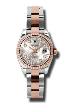 Rolex Lady Datejust 26 Silver Dial Stainless Steel and 18K Everose Gold Oyster Bracelet Automatic Watch 179171SJDO