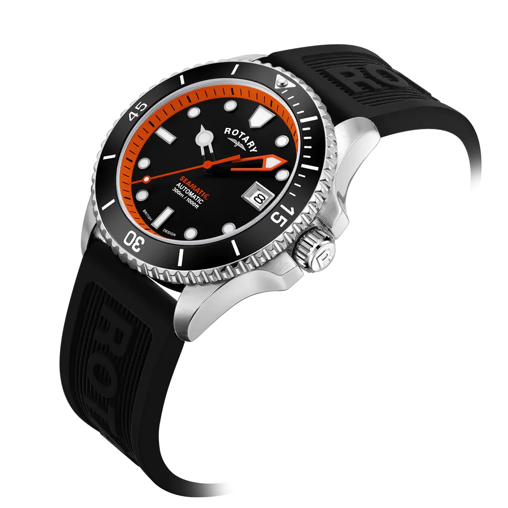 Rotary Gents Automatic 300m Seamatic Strap Watch