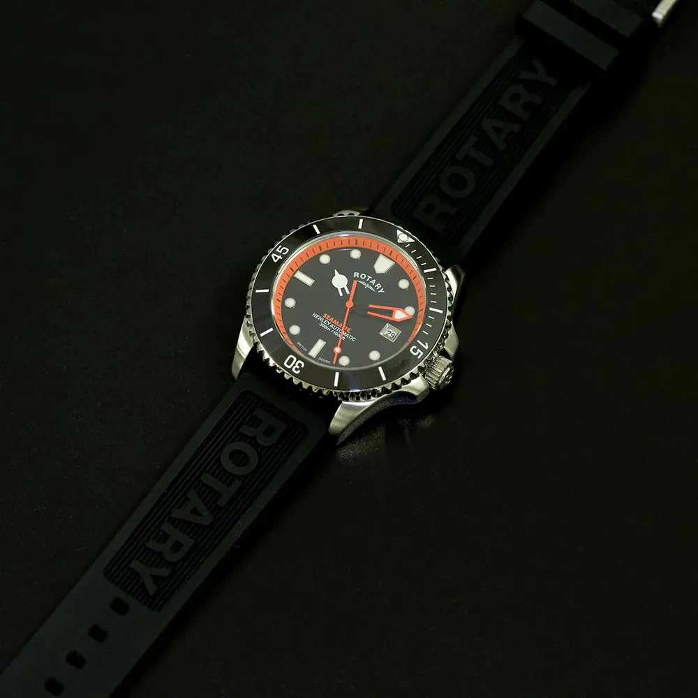 Rotary Gents Automatic 300m Seamatic Strap Watch