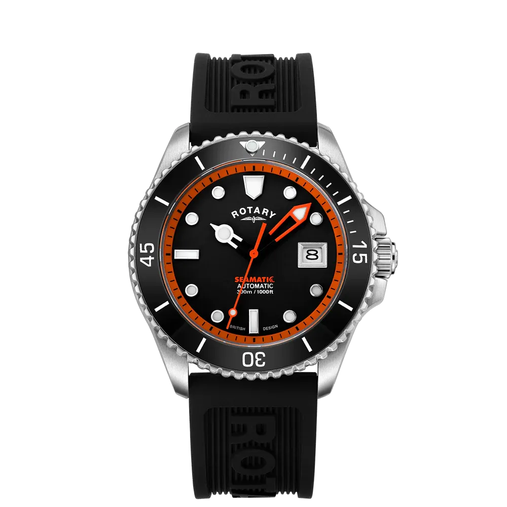 Rotary Gents Automatic 300m Seamatic Strap Watch