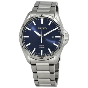 Seiko Essentials Blue Dial Stainless Steel Men's Watch SNE483